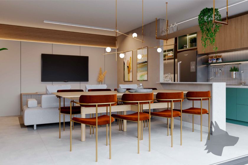 Living do Gallery Residence, da Louly Caixe Engenharia-7