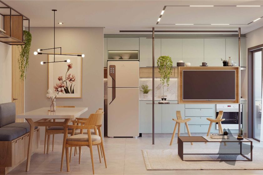 Living do Gallery Residence, da Louly Caixe Engenharia-3