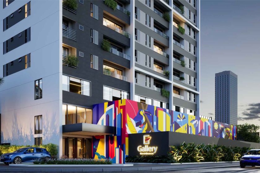 Acesso do Gallery Residence, da Louly Caixe Engenharia