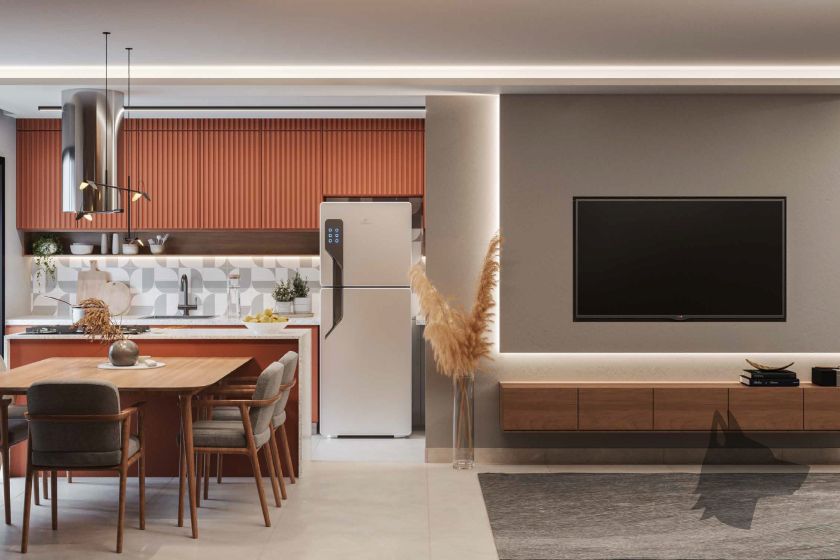 Living do Gallery Residence, da Louly Caixe Engenharia-5
