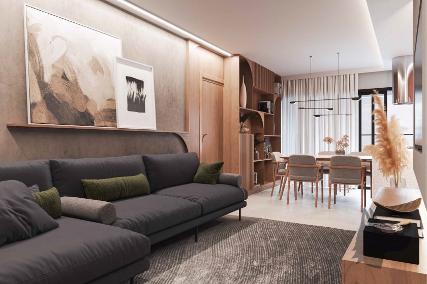 Living do Gallery Residence, da Louly Caixe Engenharia-4