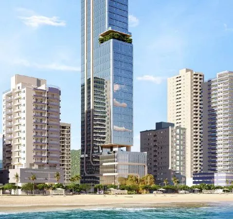 Fachada do Blue View Tower, da FG Construtora - Mobile