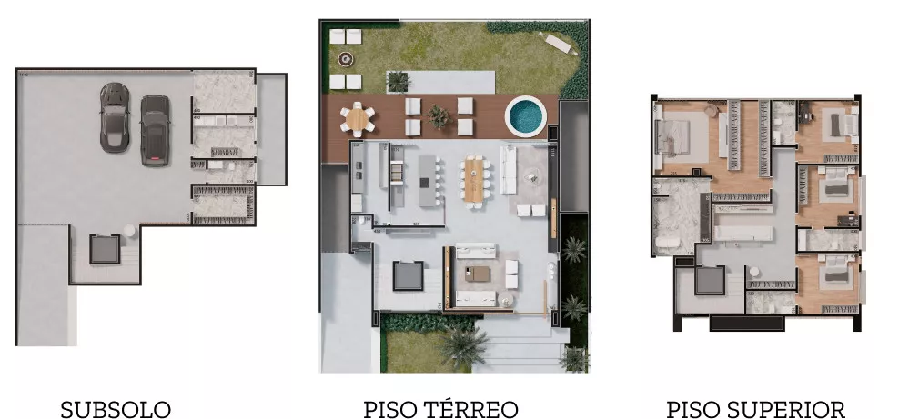 Planta da casa de 500m² do FLT 357