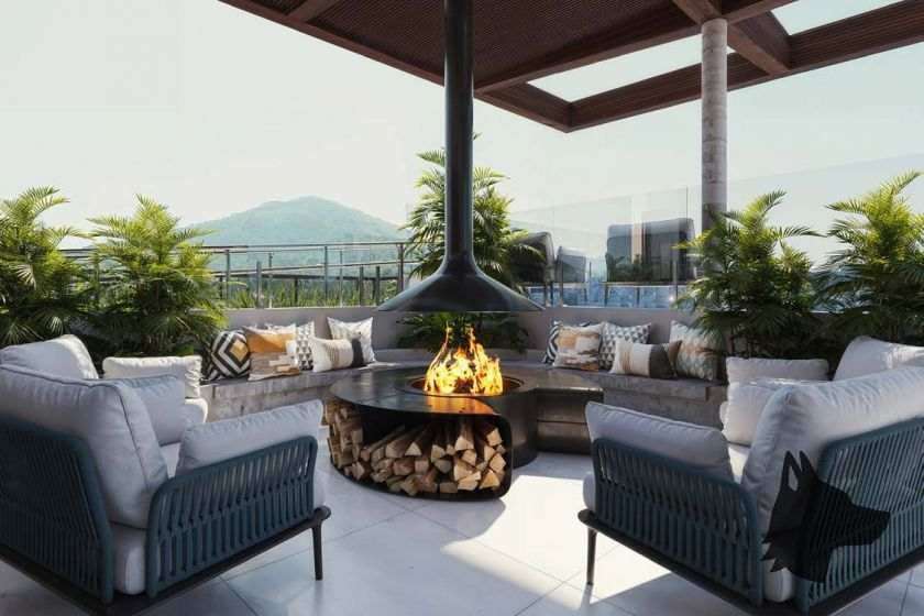 Fireplace do empreendimento Infinite Campeche