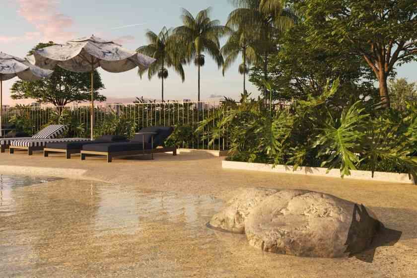 Piscina do empreendimento Le Blu Consciente