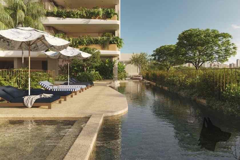 Piscina do empreendimento Le Blu Consciente