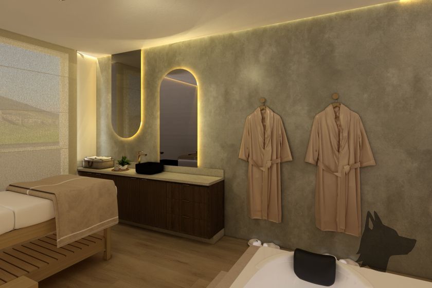 Sala de massagem do Residencial Armazém Vieira
