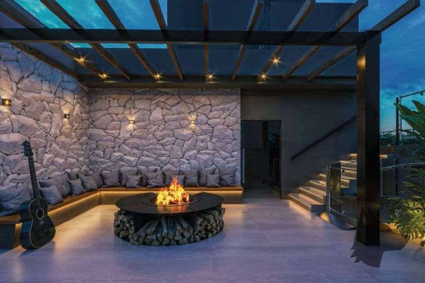 Fireplace do empreendimento Paradise Studios