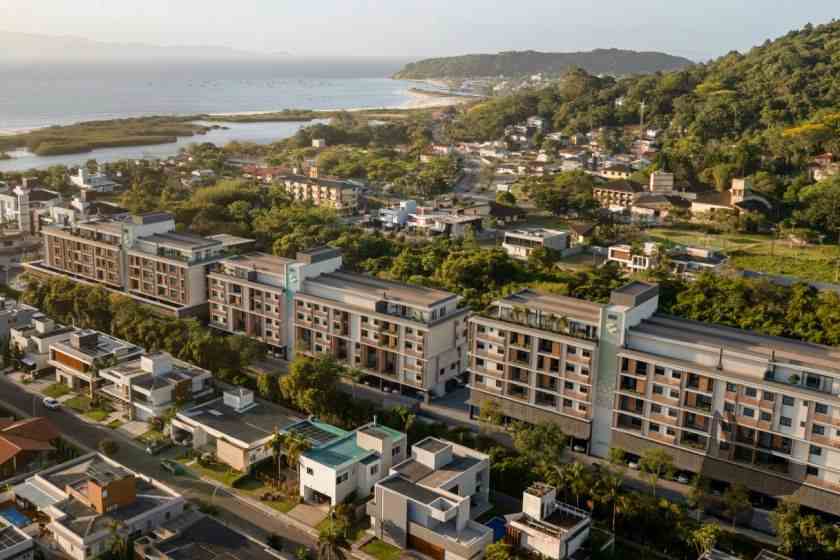 Vista Aérea do empreendimento Algae Beach Residence