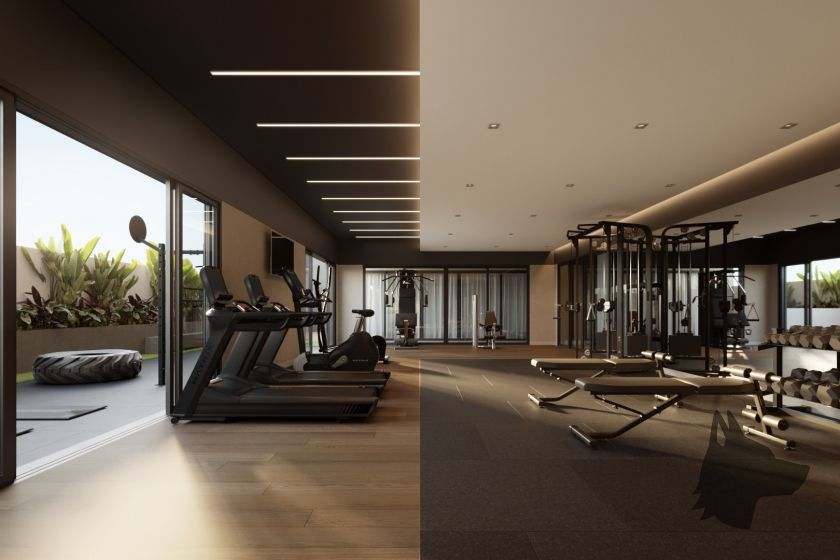 Academia do empreendimento Algae Beach Residence