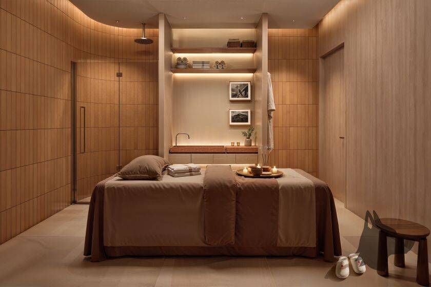 Sala de massagem do Tempo Flamboyant Residencial