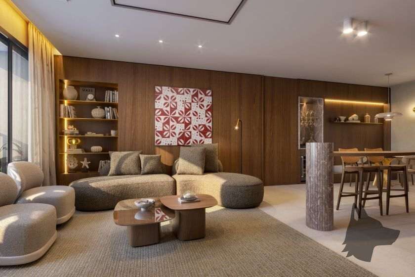Living - imagem ilustrativa do Tempo Flamboyant Residencial
