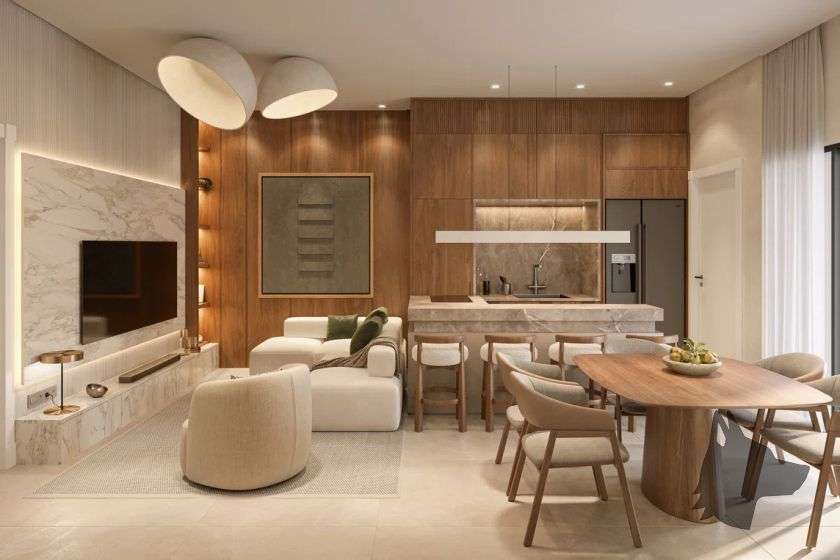 Living - Imagem Ilustrativa do empreendimento Boreal Home