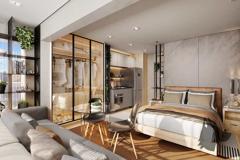 Apartamento decorado do GALLERIA SP
